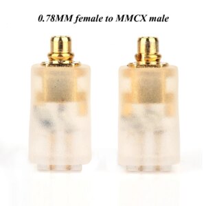 Pair hifi audio MMCX Converter 0.78MM Headset Converter Plug 0.78mm to mmcx hi-end mmcx to qdc