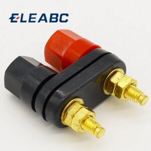 Quality Banana plugs Couple Terminals Red Black Connector Amplifier Terminal Binding Post Banana Speaker Plug Jack