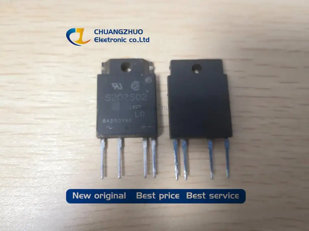 S202S02 S202S02F 4-SIP SSR RELAY SPST-NO 8A 80-240V