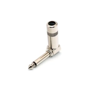 Straight Guitar Cable Connector 2 Pole Mono Amplifier Microphone Plug 6.35/6.5 90 Degrees Audio Guitar Connector