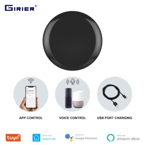 Tuya Wifi Smart IR Remote, Smart Home Wireless Infrared Universal Remote Controller For TV AC, Compatible with Alexa Goolge Home