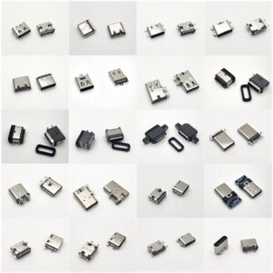 Usb-c Type C usb 3.1 Male female socket PCB connector 6P 9P 14P 16P Offset Flag SMT Vertical DIP Type DIY