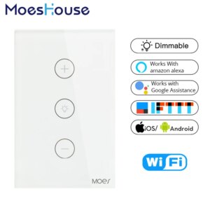 WiFi Smart Dimmer Light Switch APP Remote Control Works with Amazon Alexa and Google Home IFTTT Smart Home System