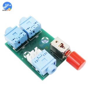 XH-M371 Audio Switching Module 3.5mm Jack 2 into 1 Out Audio Switching Socket PCB Board