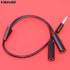 cltgxdd 3.5mm Headphone audio jack Splitte 1 in 2 out Audio interface male to Female Y Splitter Audio Mic Adapter Extended Cable