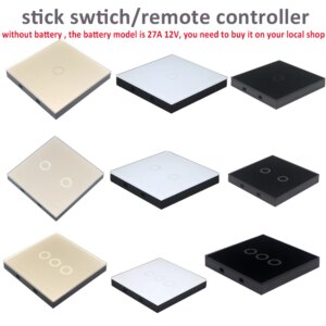 remote controller 433MHz RF433 Wireless controller with Tempered Glass Panel for light 433Mhz Switch