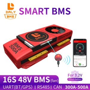 smart ant bms circuit board 16S 48V 300A 400A 500A bms with Bluetooth UART RS485 CAN for lithium ion battery pack With Fan