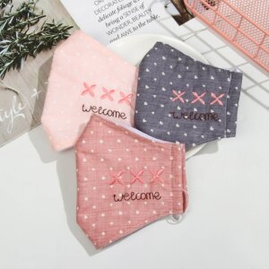 1PC Breathable Cotton Mouth Mask Washable Reusable Women Mouth-muffle Face Masks Fashion Women Printed mask