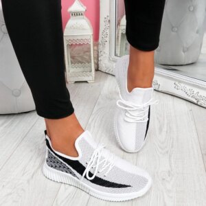 2020 New Women Sport Shoes Mesh Sneakers Female Lace Up Shoes Women's Round Toe Low Heels Ladies Comfortable Casual Shoe