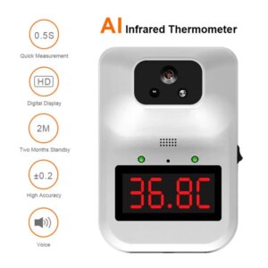 2020 UPDATE K3plus infrared thermometer AI infrared thermometer three installations two power supplies 10 languages