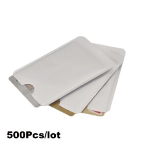 500pcs/lot Anti Scan RFID Blocking Sleeve for Credit Card Secure Identity ATM Debit Contactless IC ID Card Protector Blocker
