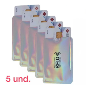 Anti Scan RFID silver protective case, for credit cards, aluminum case for Anti-Scan cards