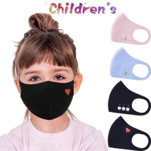 Children Reuseable Mouth Mask Cute Cartoon Printed Face Mask Facial Mask Washable Mouth Cover Dustproof Protective Mouth Muffle