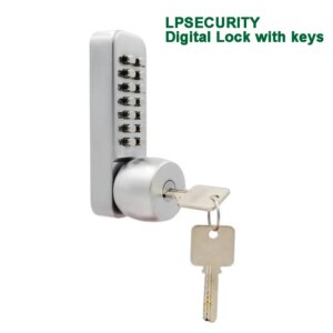 Digital Door Lock/Home Mechanical Lock keypad Unlock via Password/Code/Key House/garden/Greenhouse/basement Wooden Iron Door
