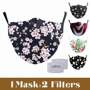 Flamingo Flower Face Mask Aztec Printed Masks Fabric Adult Protective PM 2.5 Dust Mouth Cover Washable Reusable Mouth Mask