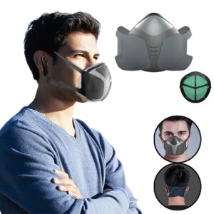 In Stock Adult Smart Electric Protection For Face Fashion Air Purification Respirator Automatic Anti-Fog Dustproof Face Mask