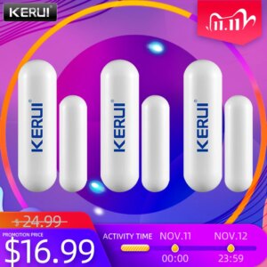 KERUI D026 433 MHz Wireless Door Windows Sensors for Alarm System Magnetic Door Sensor Door Open reminder