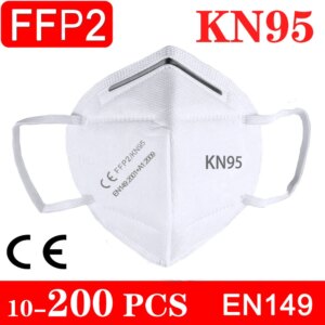 KN95 Face mask FFP2 Mouth Mask Safety 95% Filtration fp2 Mouth mask 5 layers breathable Máscara Fast Shipping white or blacik