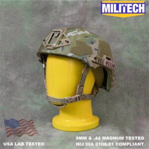 MILITECH Wendy EXFIL SL ETW Style Ballistic Helmet NIJ IIIA 3A 0106.01 ISO EPIC Air High Cut Aramid Twaron Bulletproof Helmet