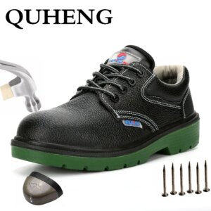 QUHENG 2020 Indestructible Men and Women Steel Toe Cap Work Safety Shoes Puncture-Proof Boots Construction Shoes Free Shipping