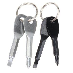 Self Defense Keychain Cone Emergency Screwdriver Knife Outdoor Multifunctional EDC Tool Safety Protection Combined Tool Set