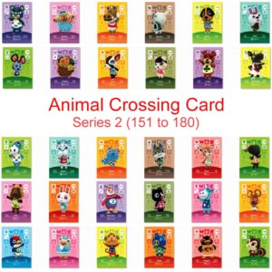 Series 2 (151 to 180) Animal Crossing Card Amiibo Card Work for NS 3DS Game New Horizons Pekoe Bianca Beau Ruby Julian Sprinkle