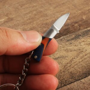 Stainless Steel Unboxing Mini Knife Sharp Portable Folding Small Blade Portable Keychain Small Hanging Outdoor Camping Knife