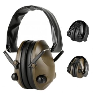 TAC 6s Foldable Smart Sound Insulation Earmuff Noise Concelling Reduction Active Tactical Headphone
