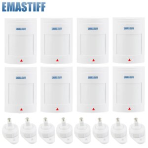 free shipping!8pcs/lot Wired PIR Motion Sensor Alarm Detector PIR Infrared Motion Detector Sensor for GSM Alarm & Home Security