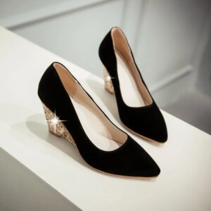 spring and autumn style ladies sexy shoes women zapatos de mujer high heels wedding sapato feminino chaussure pumps 7351-2