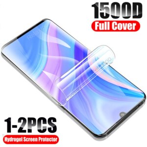 1-2Pcs Hydrogel Film Screen Protector For Huawei Y8p 2020 Y 8 p Soft Protective Film For Huawei Y5p Y6p Y 5 6 p not glass