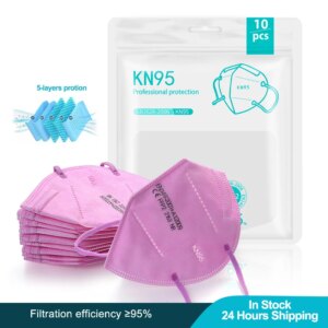 10-100PCS Pink FFP2 Mask KN95 Face Mask Dustproof Reusable Respirator Masks Protective Mask Filter Mascarillas FFP2 reutilizable