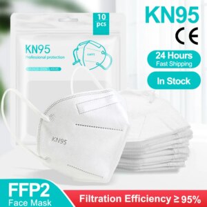 10/50/100Pcs mask ce certified disposable adult ffp2reutilizable mascherine KN95 Mascarillas Face mask Mouth Protective Masks