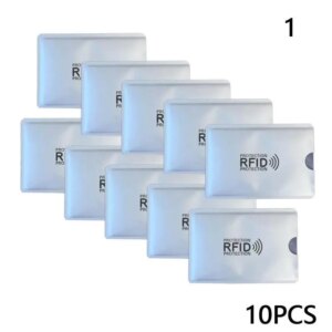 10 Pcs Anti Magnetic Card Sleeve Degaussing Bank Card Holder Nfc Anti Theft Brush Identification Card Anti Rfid Card Sleeve