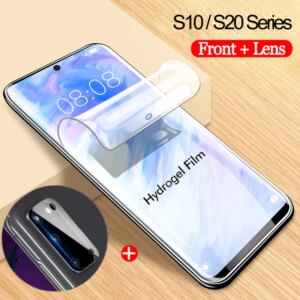 100D Hydrogel Film for Samsung Galaxy S 10 e S20 Plus Ultra Screen protector camera glass for galaxy s 20 samsung s20+ s20ultra