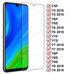 100D Protective Glass For Huawei Y5P Y6P Y7P Y8P Y6S Y7S Y8S Y9S Tempered Screen Protector Y5 Lite Y6 Y7 Y9 2018 2019 Glass Film