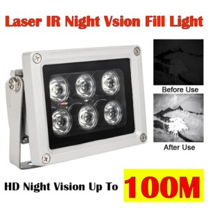 100m IR distance Laser infrared Night Vision Fill Light 6pcs Array Led IR Fill Light LED for CCTV Security Camera LED laser lig