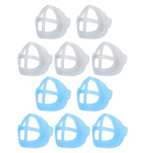 10PCS 3D Face Mask Bracket Comfortable Wearing Breathing Silicone Masks Holder Inner Support Frame Reusable Washable FL50