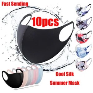 10pcs Face Mask Wind protection Mask Black Mouth Masks Reusable Mask Washable Mascarillas Face Shield Masque Facial Masks Party