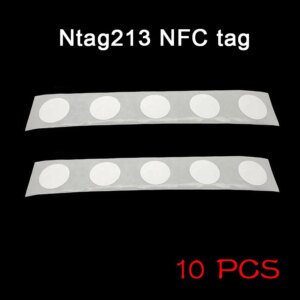 10pcs NFC Tags Sticker 13.56 MHZ 25mm Chip Universal Durable For Mobile Phone KQS8