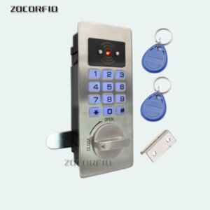 125KHZ EM Stainless steel Panel Digital Electronic Intelligent Password Keypad Number Cabinet Door Code Lock