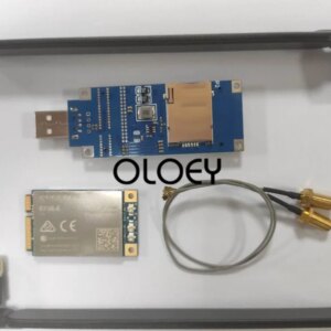 1pcs EP06-E MINIPCIE CAT6 LTE module,2pcs 15cm antenna adapter cable, 2PCS LTE antenna, 1PCS USB portable development board