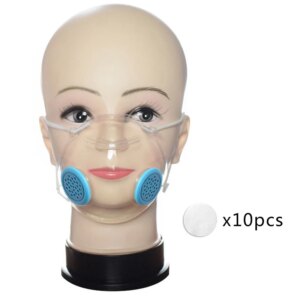1pcs Smile Transparent Face Masks for Deaf 10pcs Filter Respirator AntiPM2.5 mascarillas masque valve adulte réutilisable