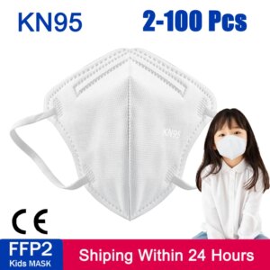 2-100 Pcs FFP2 Kid Masks KN95 Children's Masks masque Reusable Protective Face Mask maske 95% Filtration Mascarillas tapabocas