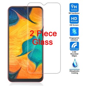 2 Piece Screen Protector for Samsung A50 A30 A10 M10 M20 Tempered Glass 9H Phone Film for Galaxy A70 A40 A20 M30 C5 C7 C8 C9 Pro