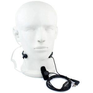 2 Pin Throat Mic Headset Air Tube Earpiece for Motorola GP300 88s 2000 CT Walkie talkie Ham Radio C9008A