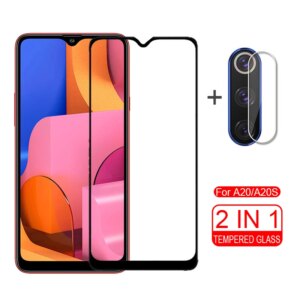 2 in 1 A 20S Tempered Glass For Samsung A20S Glass screen protector Camera lens glass on For Samsung A 20S 20 S e 20e a20 A207F