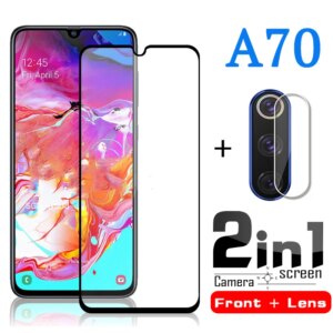 2 in 1 A70 s screen protector & camera Lens tempered glass protector for samsung A70 S a70 a70s 70 s A70S a 70s protective glass