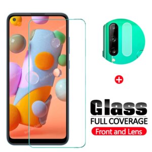 2 in 1 Tempered Glass For Samsung Galaxy A11 Screen Protector For Samsung A11 M11 A M 11 6.4'' Protective Glass Film