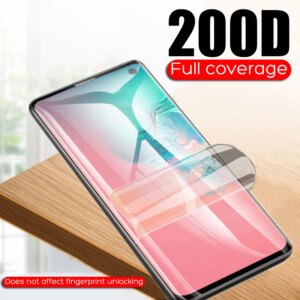 200D Soft TPU Clear Film For Samsung Galaxy S8 S9 S10 Plus Note 8 9 10 Plus S10E S7 edge S10 Silicone Hydrogel Screen Protector